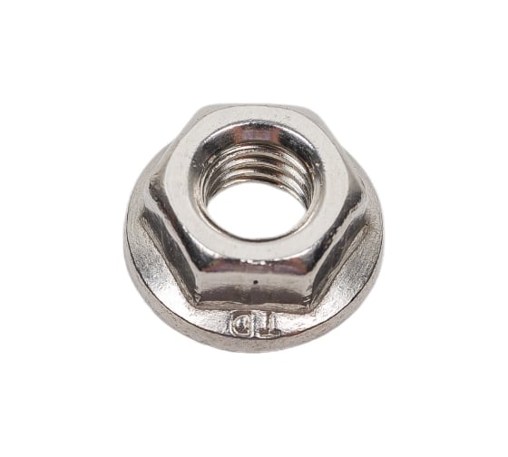 Изображение товара Гайка с фланцем ЦКИ DIN6923 М 6 рифленая, A4 20 шт. 34353