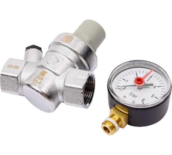 Изображение товара Редуктор давления STI 3/4" с манометром (1-6 бар) ТТ000016404