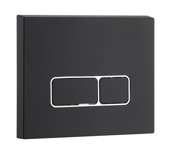 Изображение товара Кнопка нажимная для инсталляции WeltWasser WW MARBERG 410 SE MT-BL черная матовая, квадратная 10000010235