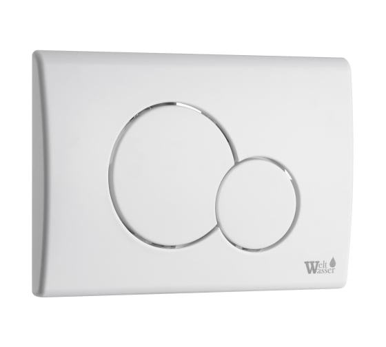 Изображение товара Кнопка нажимная для инсталляции WeltWasser WW MARBERG 507 RD GL-WT белая, круглая 10000010236