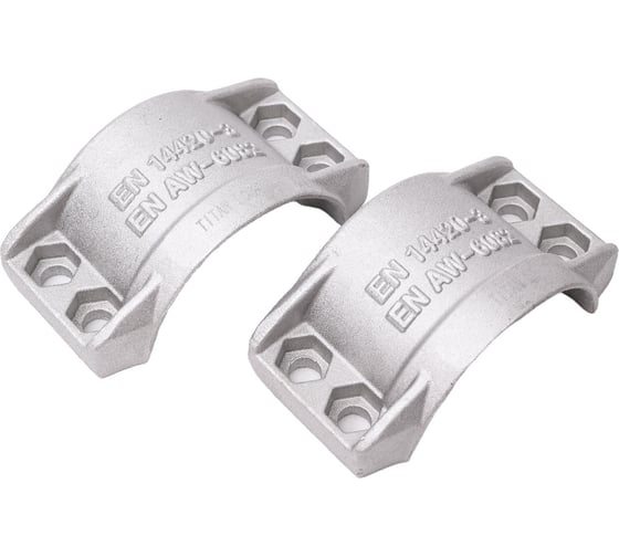Изображение товара Хомут усиленный 4-х болтовый (50х8; алюминий) TITAN LOCK TL50X8AL