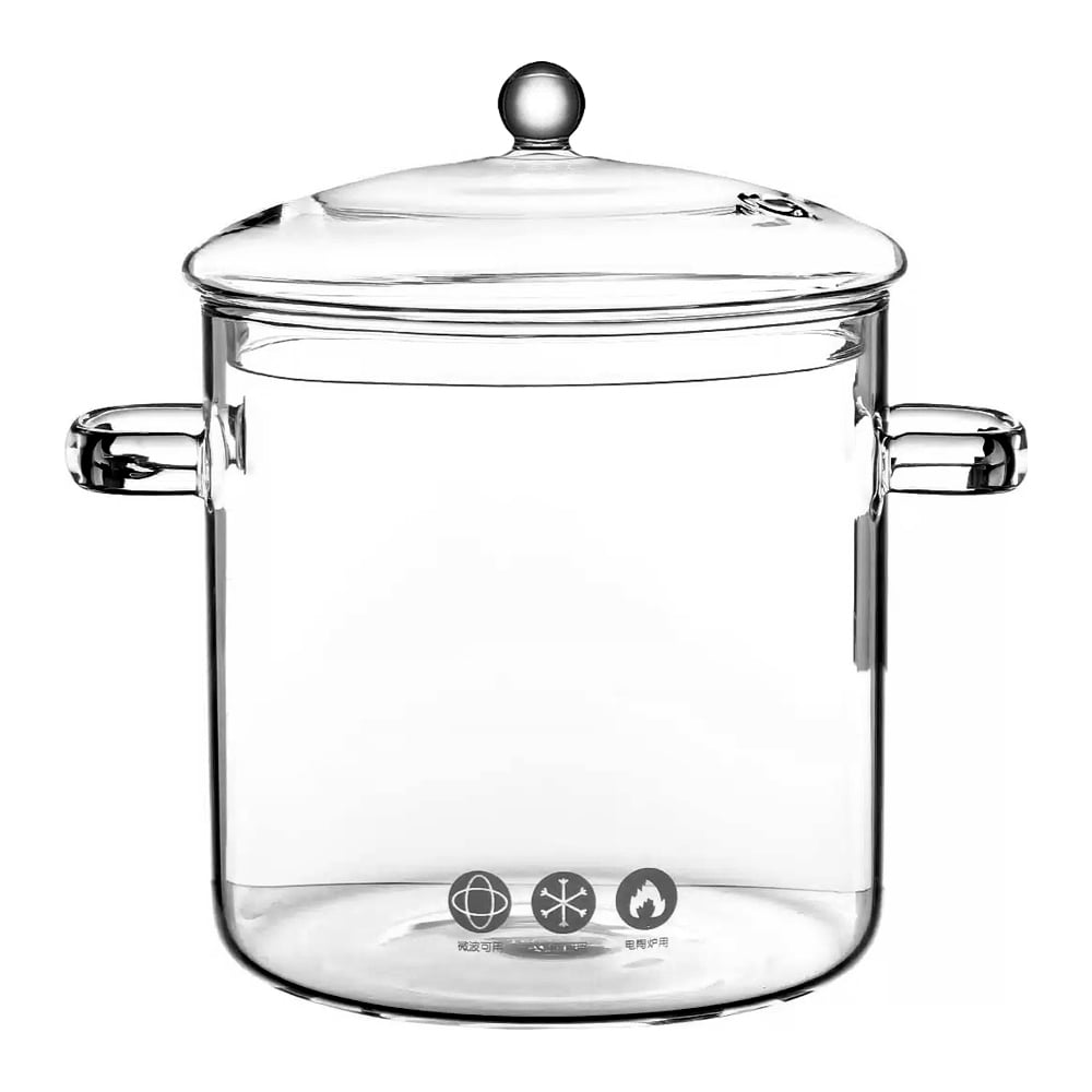 Изображение товара Кастрюля стеклянная термостойкая URM 4000 мл с крышкой