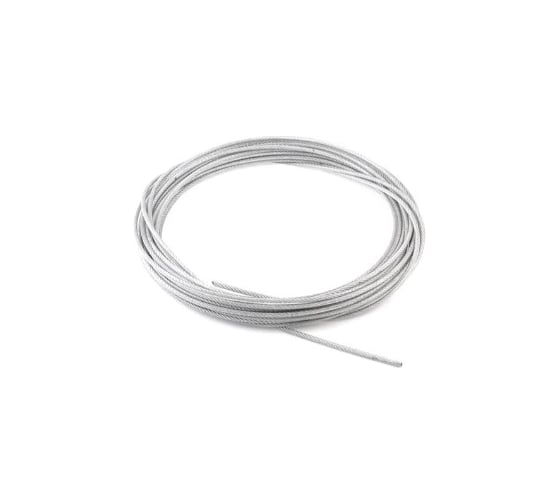 Изображение товара Трос хозяйственный плетёный с полимерным покрытием BEFAST 3 мм, белый, 20 м TCP030WS