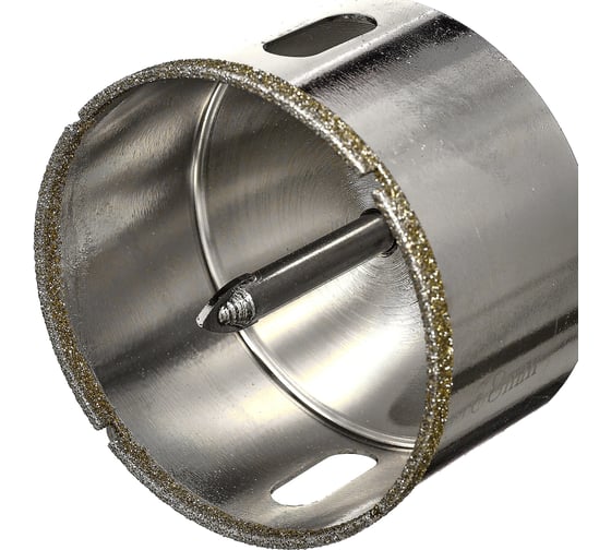 Изображение товара Коронка алмазная по керамике и стеклу 68 мм с центрирующим сверлом, цилиндрический хвостовик 8 мм TORGWIN T722379