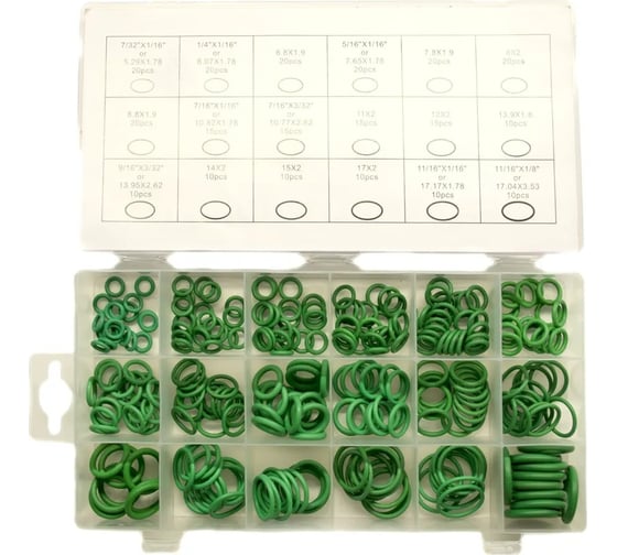 Изображение товара Набор уплотнительных колец МаякАвто 5.29-17.17 мм, в кейсе 270 шт. 30270