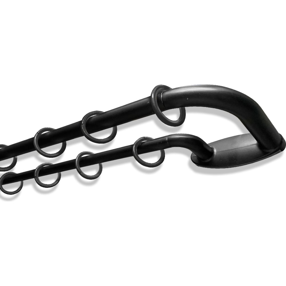 Изображение товара Карниз раздвижной ЭСКАР двухрядный черный 150-280 см