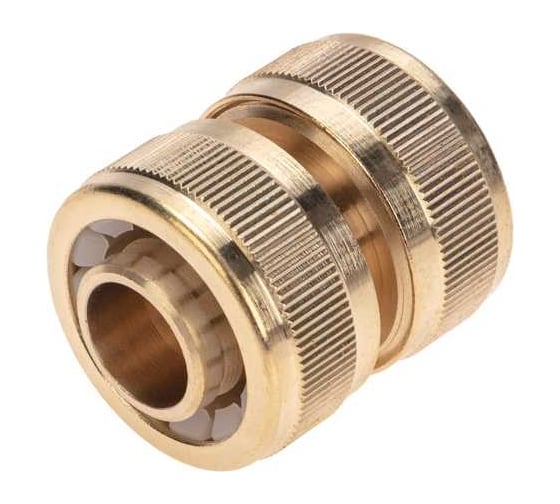 Изображение товара Муфта соединительная латунная ремонтная 3/4" для шланга ЧЕТЫРЕ СЕЗОНА 62-0274