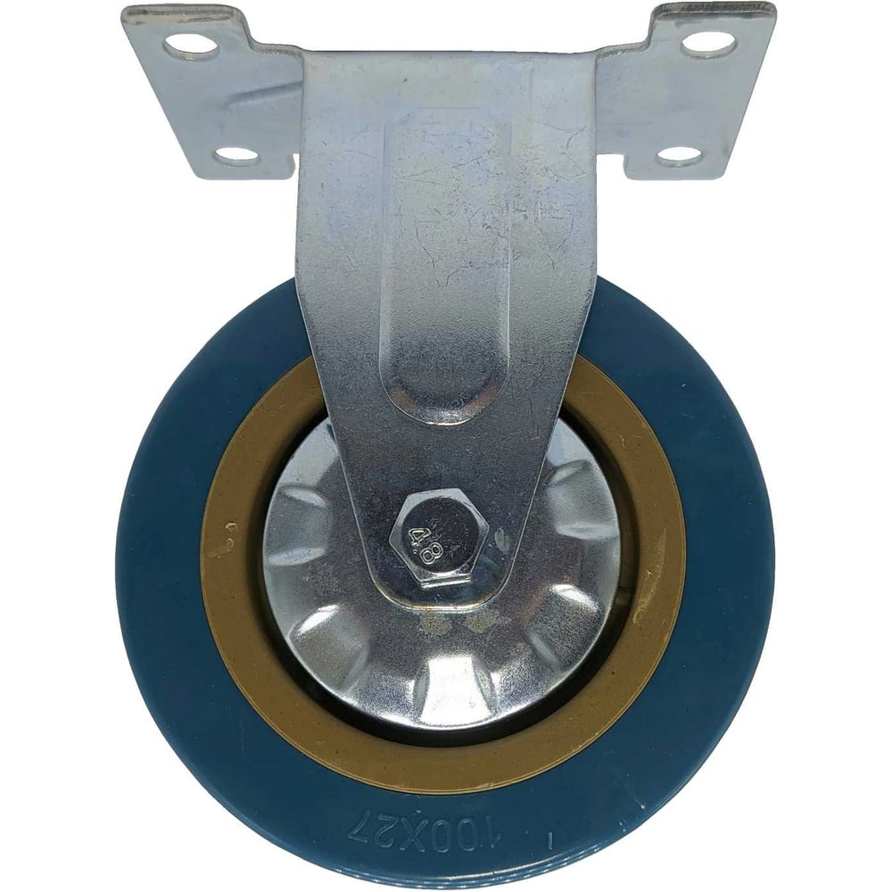 Изображение товара Колесо 100 мм неповоротное ПВХ синее Левша У7-10001