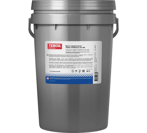 Изображение товара Масло Hydraulic Oil 46S Ведро 20 л (TZK) (вес нетто 17 кг) TEBOIL 3465133
