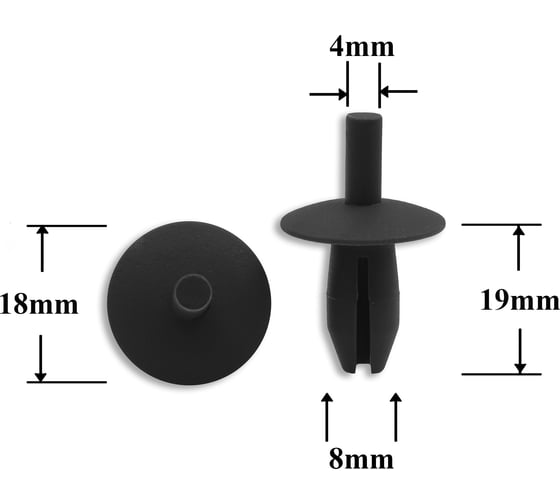 Изображение товара Автокрепеж для VAG Mercedes Opel 10 шт 171885767 , A0019944145 Крепавто 0299