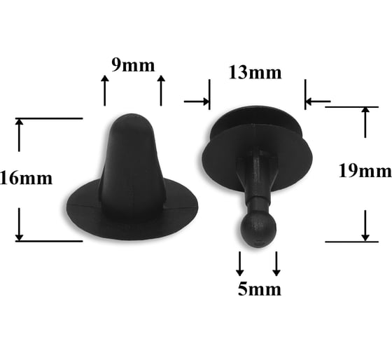 Изображение товара Автокрепеж для GM Lexus Toyota 10 шт 95005064, 6777101010 КрепАвто 0452