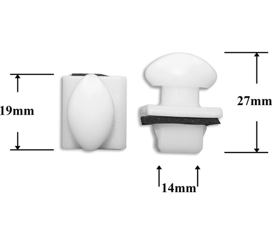 Изображение товара Автокрепеж для Ford 10 шт W705849S300 , LC6250E11, E11050E13 КрепАвто 0587