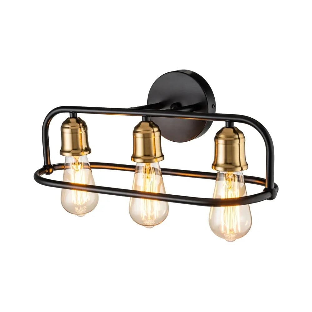 Изображение товара Настенный светильник ESCADA E27*40W Black/Brass 659/3P Изображение товара Настенный светильник ESCADA E27*40W Black/Brass 659/3P