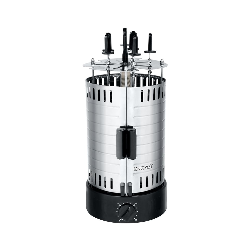 Изображение товара Электрошашлычница ENERGY Нева-3 1000 Вт автоматическая с 5 шампурами