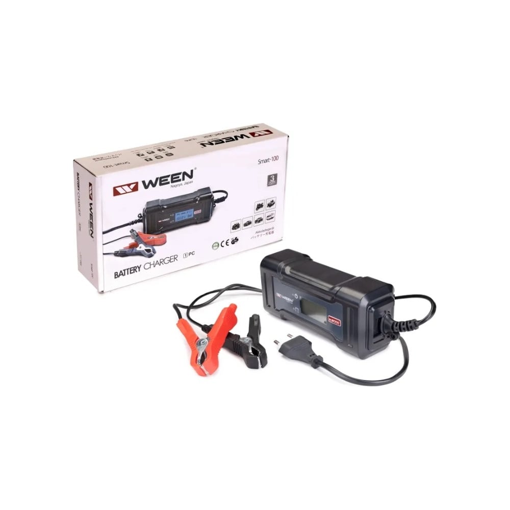 Изображение товара Цифровое зарядное устройство WEEN Smart-100 161-0100 для AGM и GEL аккумуляторов