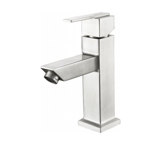 Изображение товара Смеситель для умывальника Aquanet AF213-10S Steel V3 сталь, сатин 00242972