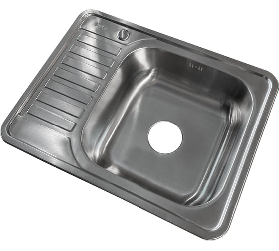 Изображение товара Мойка IDDIS Basic нержавеющая сталь, сатин, чаша справа, 650х500 BAS65SRi77