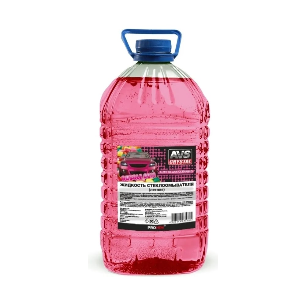Изображение товара Жидкость стеклоомывателя Прохим лето, BubbleGum/Бабл гам (ПЭТ) 5 л AVS AVK-662 A07578S