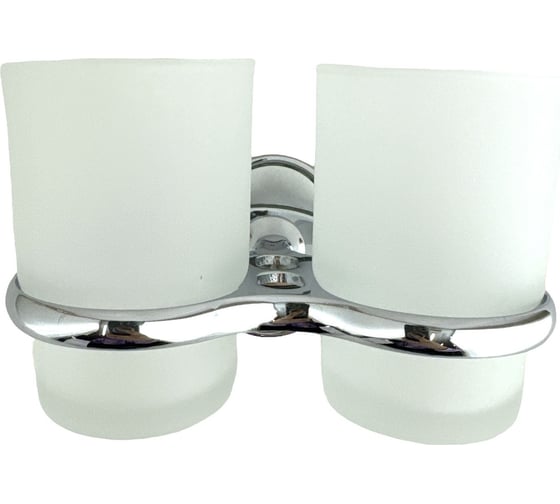 Изображение товара Стакан двойной для ванны Rainsberg с держателем для зубных щеток RG1102-2