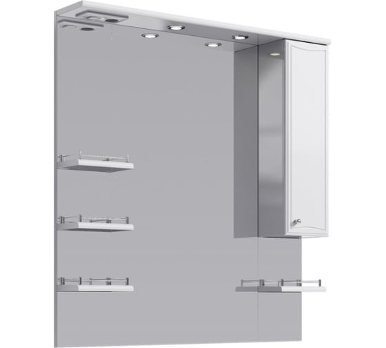 Изображение товара Барселона панель AQWELLA с зеркалом, шкафчиком и подсветкой Ba.02.10