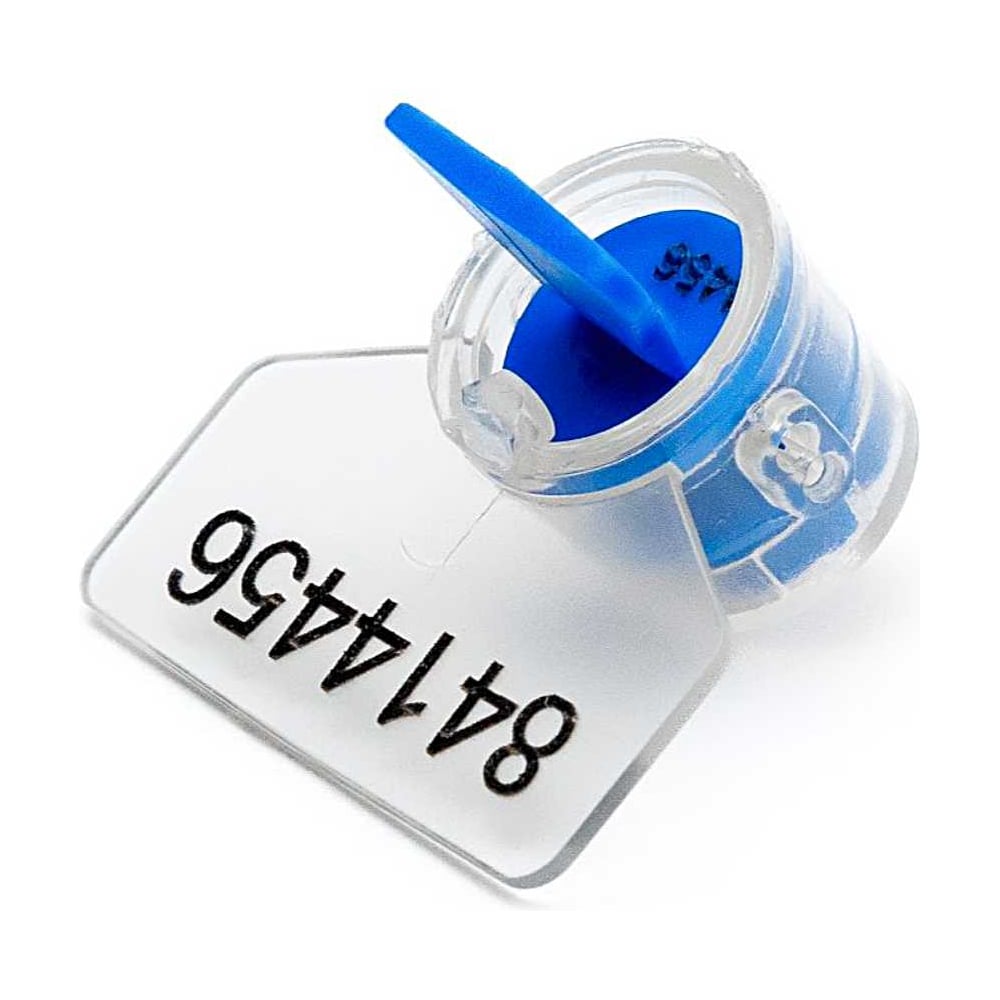 Изображение товара Пломба пластиковая роторная номерная синий 250 шт. ООО Пломба.Ру