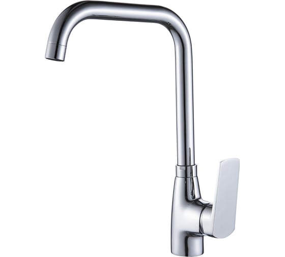 Изображение товара Смеситель для кухни OUTE глянцевый хром, однорычажный, с аэратором, с поворотным изливом T10613B