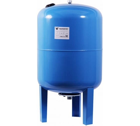 Изображение товара Гидроаккумулятор ГA SP 100 B вертикальны, проходная мембрана, фланец - оцинк., макс 10 бар, раб. 8 бар WATERSTRY SPV100VPSS