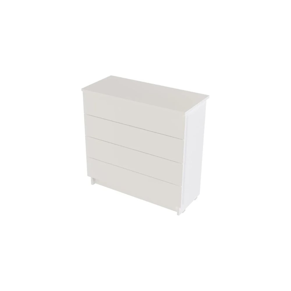Изображение товара Комод Alternative Ривза белый фасадный 1606 с четырьмя ящиками современный стиль