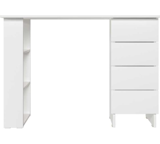 Изображение товара Стол Alternative Ривза с тумбой белый фасадный 1606 1050x450x750 00000058623