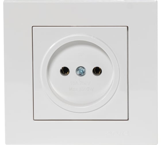 Изображение товара Розетка Arvia Electric без заземления белый цвет 20011000215