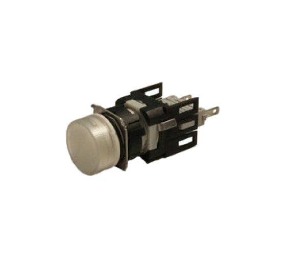 Изображение товара Сигнальная арматура Emas белая, 16мм, круглая, белый светодиод, 12-24В AC/DC D050YXB