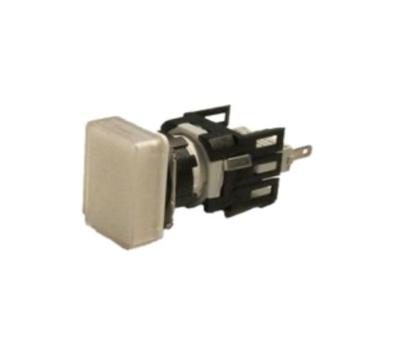 Изображение товара Сигнальная арматура Emas белая, 16мм, прямоугольная, белый светодиод, 12-24В AC/DC D050DXB