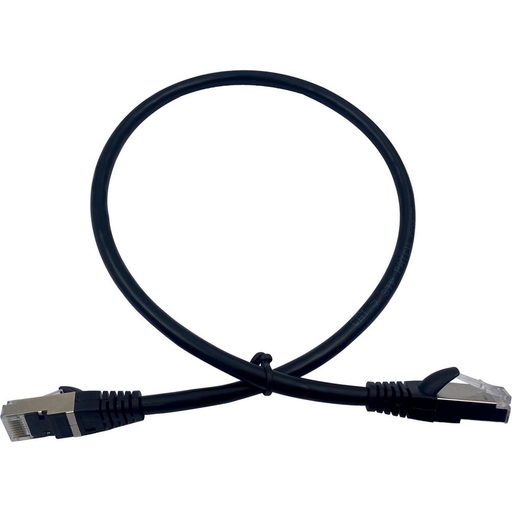 Изображение товара Патч-корд BURO CAT7 1м черный RJ-45 к RJ-45 сетевой кабель