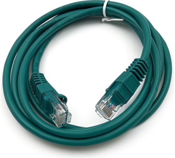 Изображение товара Патч-корд BURO UTP 4 пары cat5E CCA molded 1.5м зеленый RJ-45 (m)-RJ-45 (m) 1428230