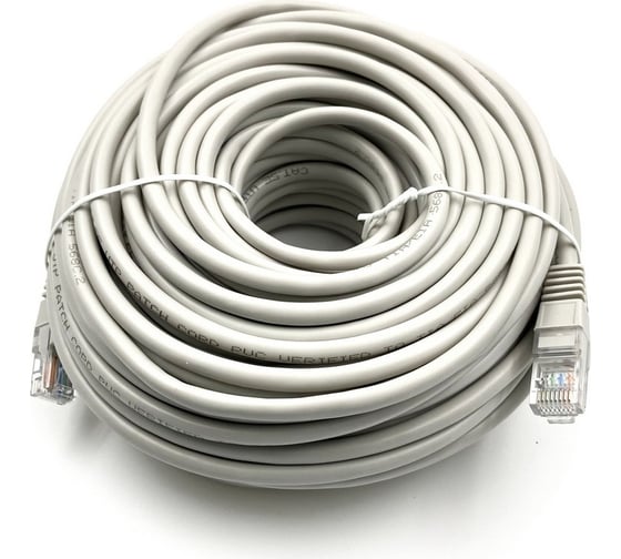 Изображение товара Патч-корд BURO UTP 4 пары cat5E CCA molded 30м серый RJ-45 (m)-RJ-45 (m) 1428195