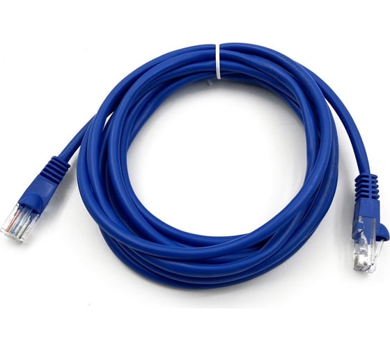 Изображение товара Патч-корд BURO UTP 4 пары cat5E CCA molded 3м синий RJ-45 (m)-RJ-45 (m) 1428217