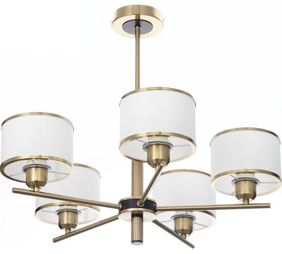 Изображение товара Люстра на штанге Citilux ALTON с белыми абажурами CL421253