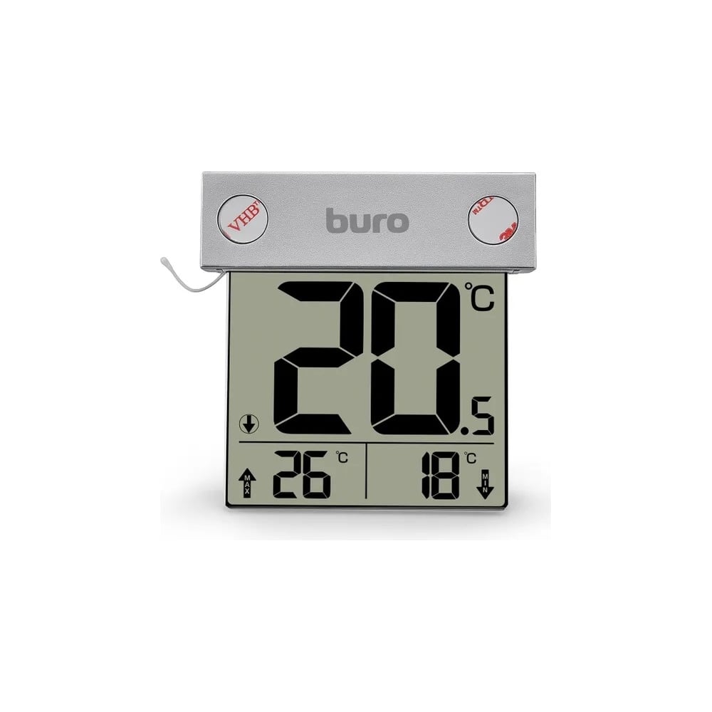Термометр BURO P-6041 серебристый 1033956