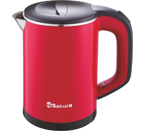 Изображение товара Чайник электрический Sakura SA-2158BR 0.6 л, красный/черный РТ-00060538