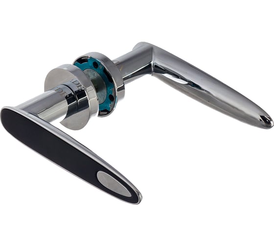 Изображение товара Дверные ручки VAL DE FIORI ЛЕВАНТО черный/хром блест. 2 шт INDH 713-21 B/CP