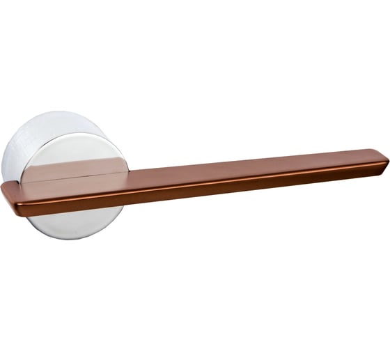 Изображение товара Дверные ручки VAL DE FIORI ВИЕСТЕ красный мокко /хром блест. 2 шт INDH 714-21 MR/CP