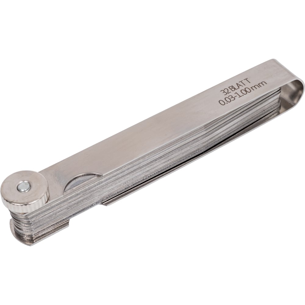 Изображение товара Набор щупов из стали BTI 0,03-1,00 мм 32 шт для измерения зазоров