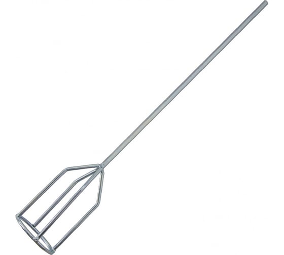 Изображение товара Миксер оцинкованный для гипсовых смесей (80х530 мм; шестигранный хвостовик 8 мм) DENZEL 848417