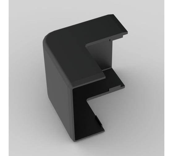 Изображение товара Угол внешний KOPOS на 90 гр. LHD 20x20 8626 (FB) Цвет черный, комплект 2 шт 8626_FB