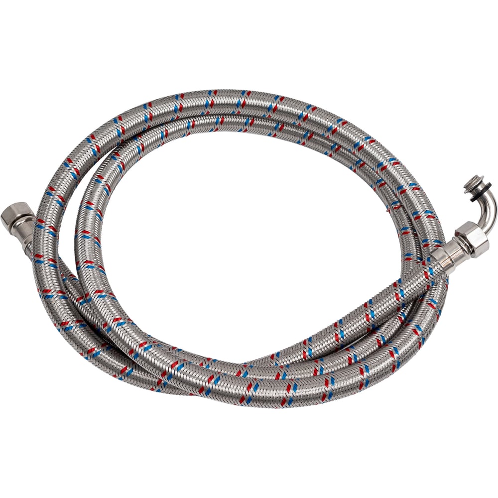 Изображение товара Гибкая подводка для воды ЦС ГИГАНТ 19 1/2  Г х 1/2 Г-угол L-200 см ГП002098