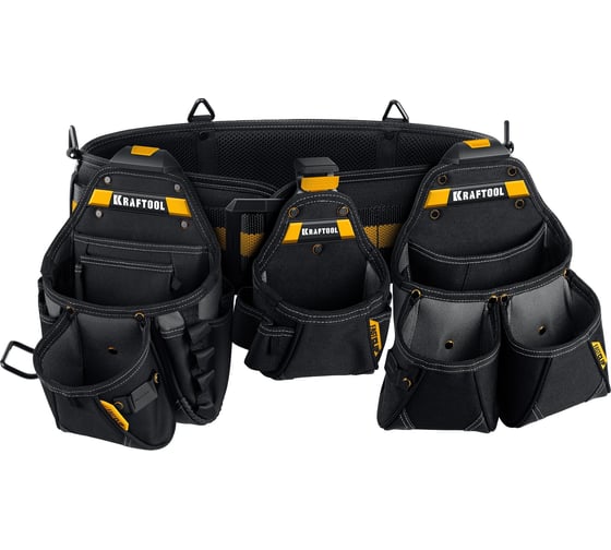 Изображение товара Пояс монтажника, в комплекте: пояс монтажника и 3 сумки KRAFTOOL KBS-4 38760-4