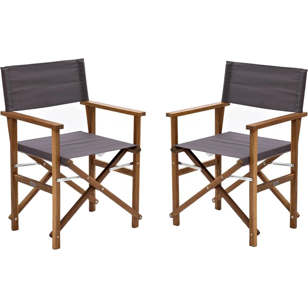 Изображение товара Стул из акации Joygarden DIRECTOR темно-серый комплект 2 шт