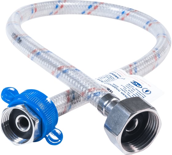 Изображение товара Гибкая подводка для воды ЦС нейлон, 1/2”Г х 3/4"Г L-200 см, штука ГП002190