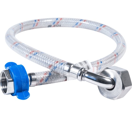 Изображение товара Гибкая подводка для воды ЦС нейлон, 1/2”Г х 3/4"Г-угол L-200 см, штука ГП002252