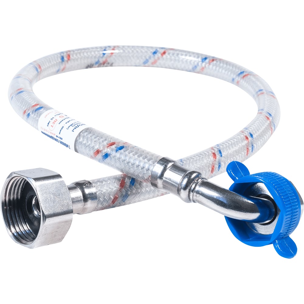 Изображение товара Гибкая подводка для воды ЦС нейлон 3/4''Г х 1/2''Г угловая L-120 см